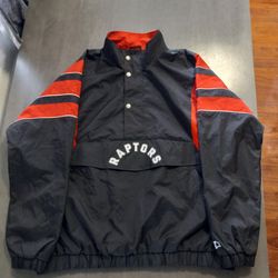 Toronto Raptors Starter Jacket Mens Size 2XL Black/Red NWOT