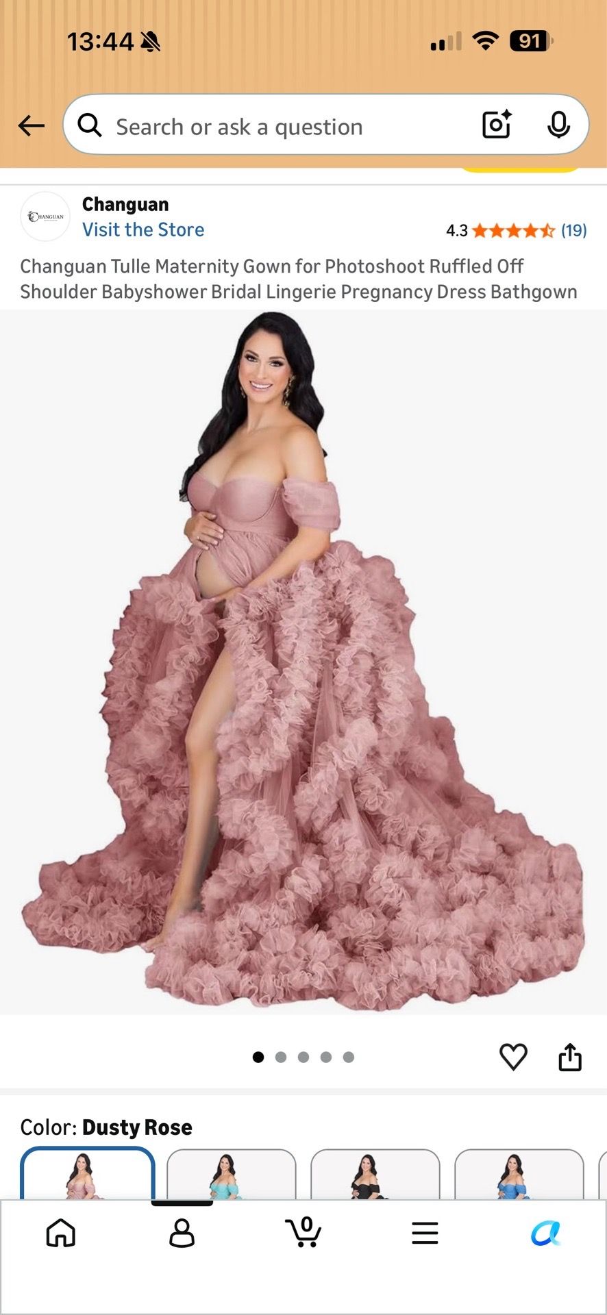 Pink ruffle dress
