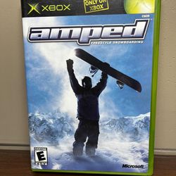 Microsoft Original Xbox Amped Freestyle Snowboarding Video Game - Tested & Working