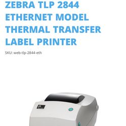 Zebra TLP 2844 label Printer 