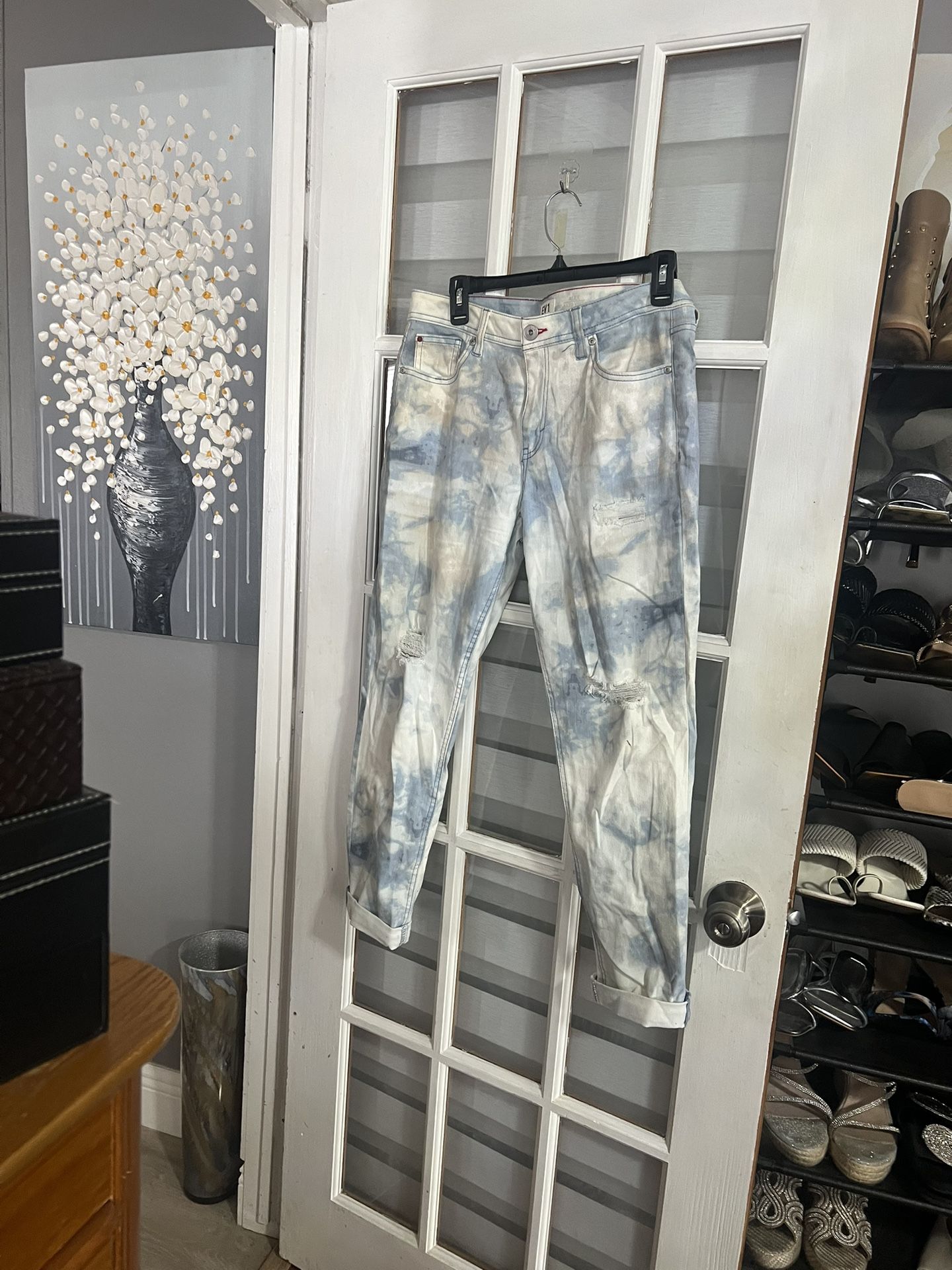Women’s Ripped Jeans, Tie-Dye