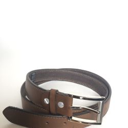 genuine leather brown belt
