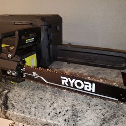 RYOBI40V HP Brushless 18 in. Cordless Battery Chainsaw with 5.0 Ah Battery and Charger