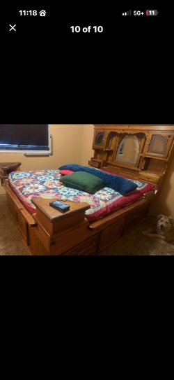 Vintage Cal. King bed frame