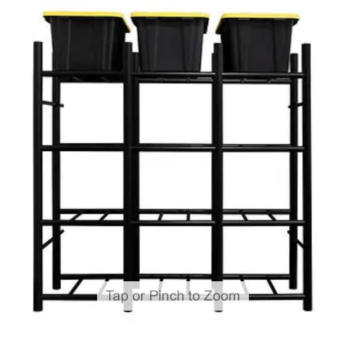 Bin Warehouse Heavy-Duty 12 tote Rack