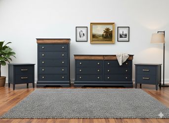 4 Piece Boho Style Bedroom Set 