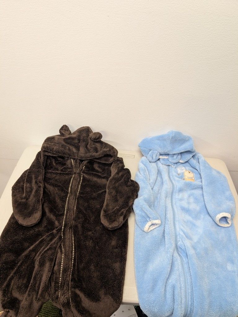 Baby Fleece Footie Jumpsuits