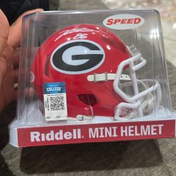 Jalen Carter Mini Helmet Georgia