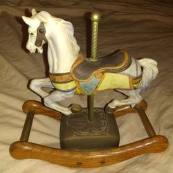 ♫ Musical ROCKING HORSE American Carousel Limited Edition