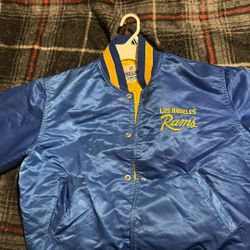 Vintage LA Rams Jacket Bomber Starter Pro line Los Angeles NFL Football 80s 90s