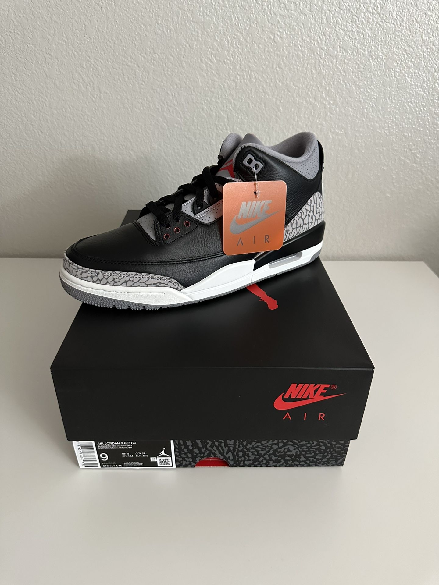 Air Jordan 3 Black Cement 2024