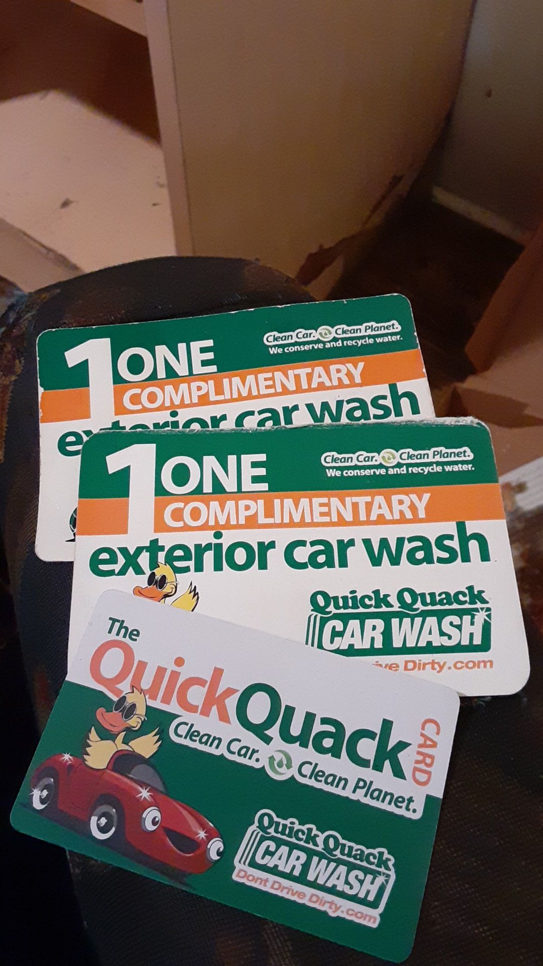 FREE WASH CARDS