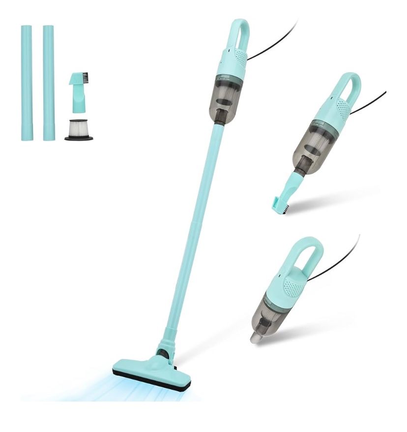 SIPPON 6-in-1 Lightweight Stick Vacuum (Green Corded)