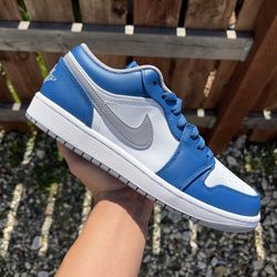 Jordan 1 Low True Blue (Size 5Y, 5.5Y, 6.5Y, 7Y, 9.5, 11)