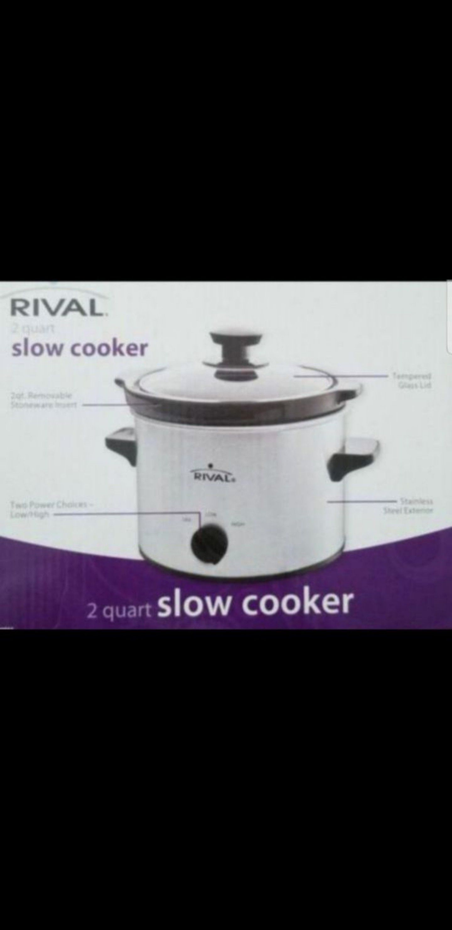 NEW Kitchen 2 quart Slow Cooker for Rice, Vegetable & Stews