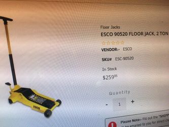 Two Low profile Floor jacks 150.00 each pick the one you like