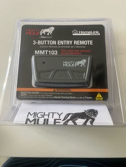 Mighty Mule 3-Button Remote for Garage Door and Gate Openers
