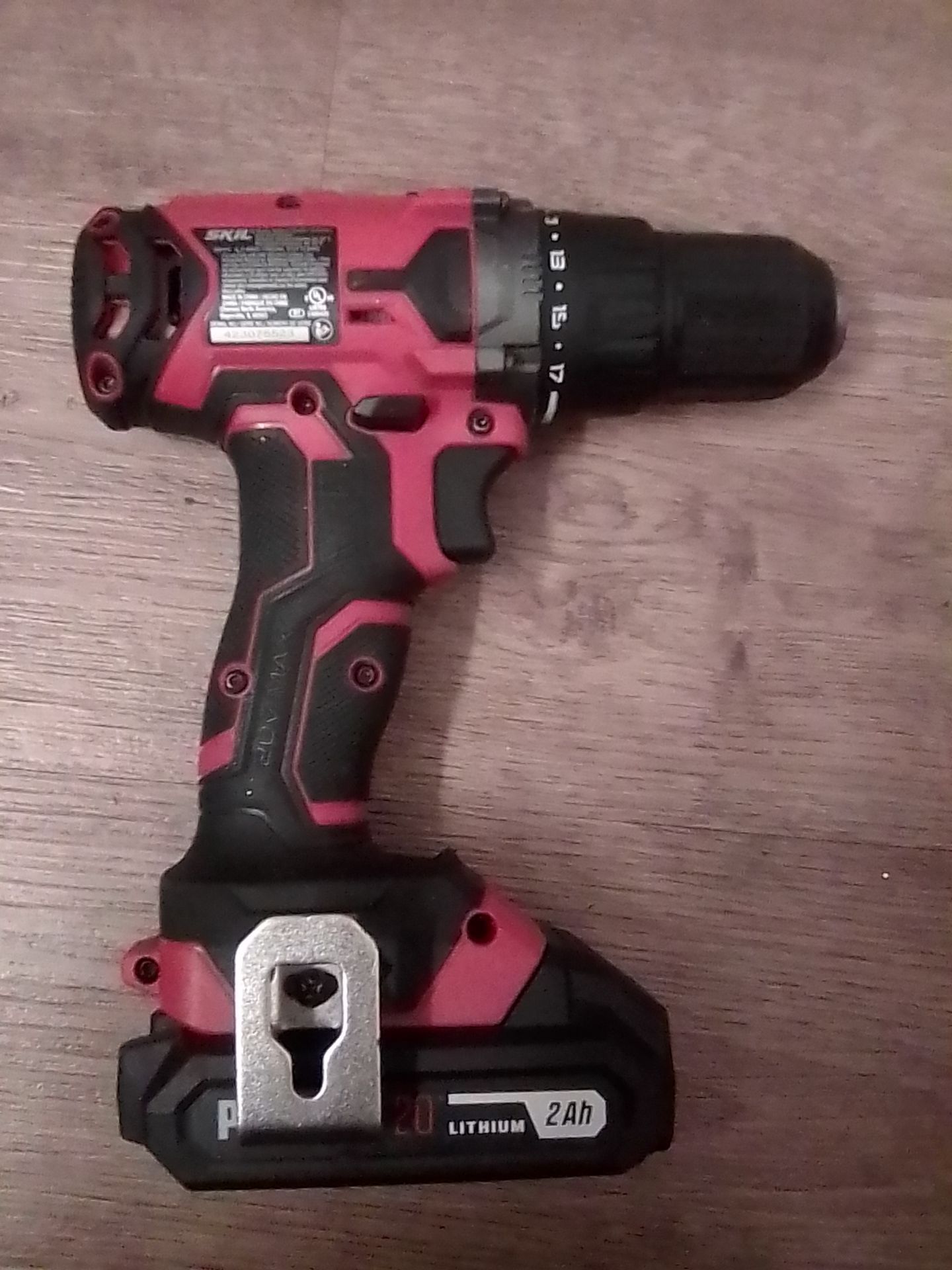 SKIL PWRCORE 20 Cordless Drill Driver - 20V Lithium with 2Ah Battery