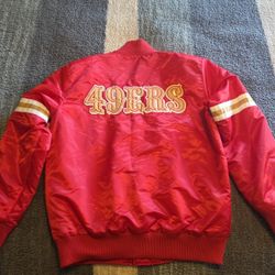 San Francisco 49ers Red Satin Jacket
