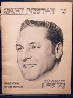 1974 LA Lakers Sport Portrait Charcoal Sketches