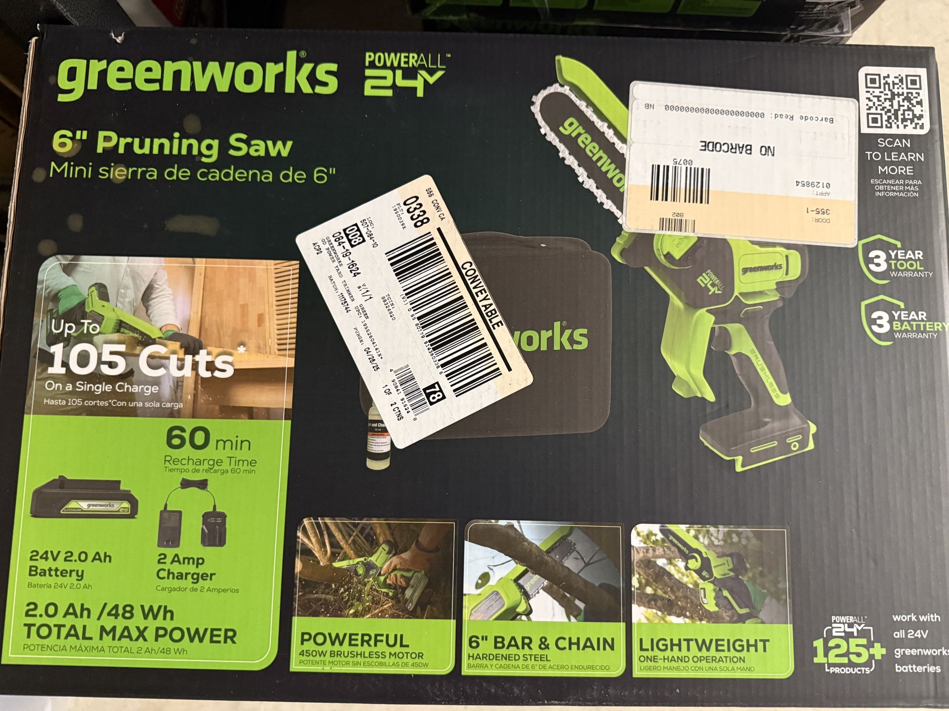 Greenworks 6” Pruning Saw
