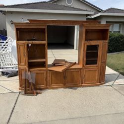 Old School Real Wood Tv Setup