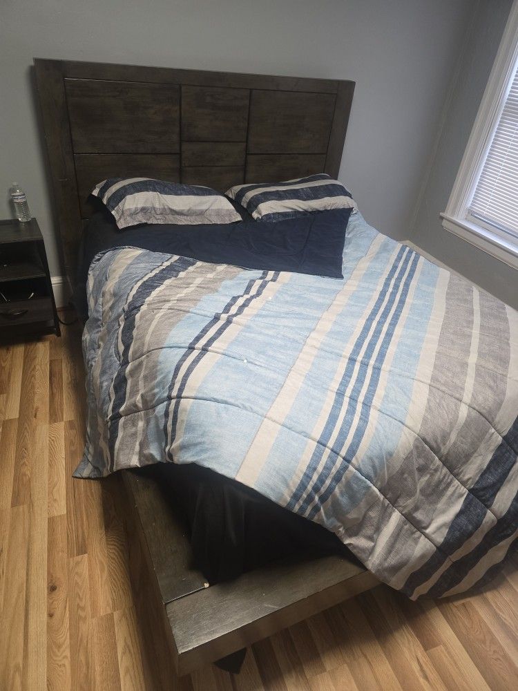 Queen Matress With Frame