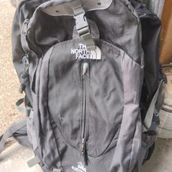 Hiking Backpack With Small Tear On The Seam.
