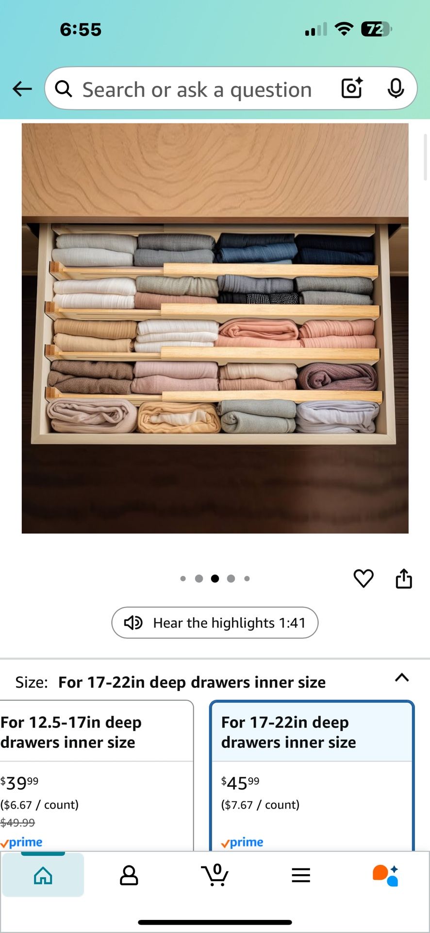 Bamboo Organic Dividers