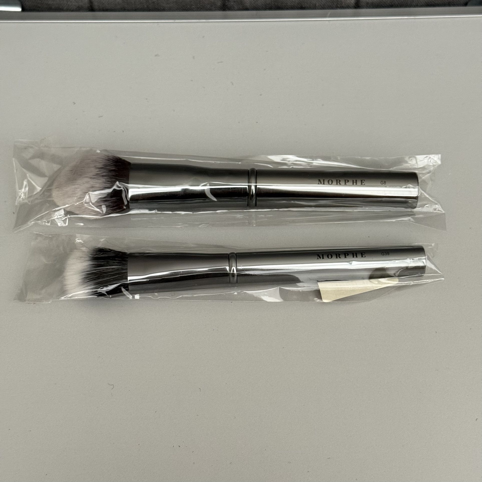 Morphe | Makeup Brushes with Silver Handles, New
