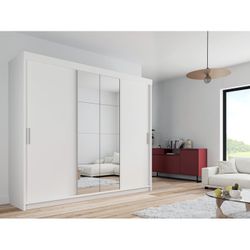 Manufactured Wood Armoire Wayfair White Sliding Door Mirror