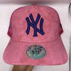 Pink NY Hat. Ranch life hats. Hooey. Cachuchas. Gorrin Bros, FINO, 31 Hats, RUDE Awakening. Western Hats. Rodeo. Trucker hat, high desert headwear. Sp