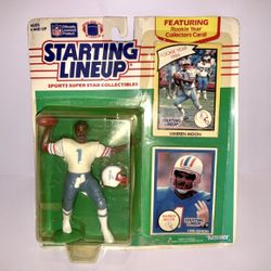 1990 WARREN MOON Houston Oilers Starting Lineup Kenner