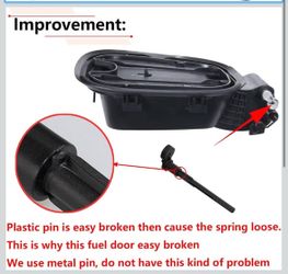 2019-24 Silverado Gas Fuel Door Tank Filler Pipe Housing with Metal Pin Type