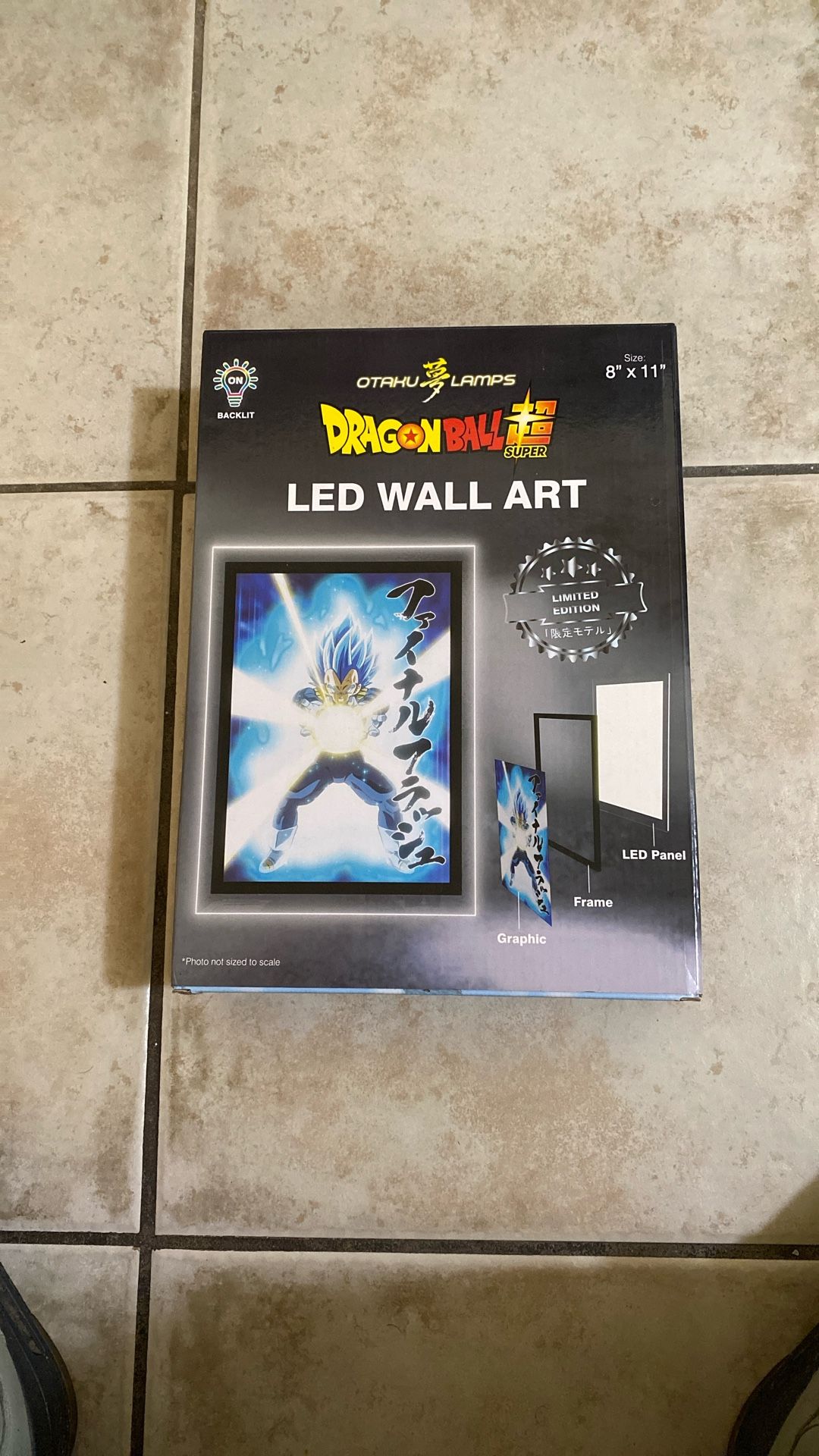 Dragon Ball Z Super LED Wall Art (Vegeta Edition)