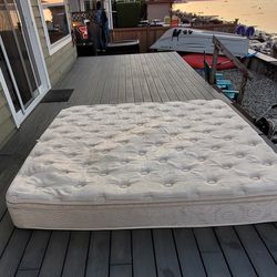 Free Beautyrest pillow top king mattress. Comfortable. 