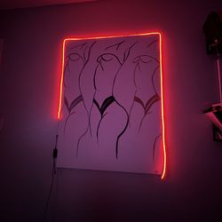 Large Abstract Line Canvas Wall Art