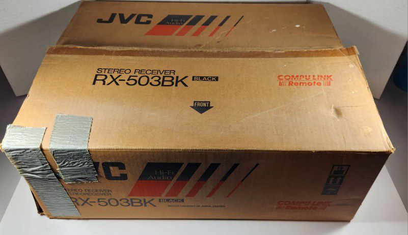 JVC RX-503 FM/AM COMPUTER CONTROLLED STEREO RECEIVER WITH BOX