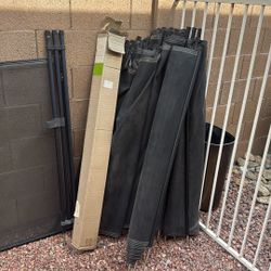 Pool fence  with door. 