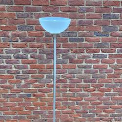 Metal torch lamp with bulb works great