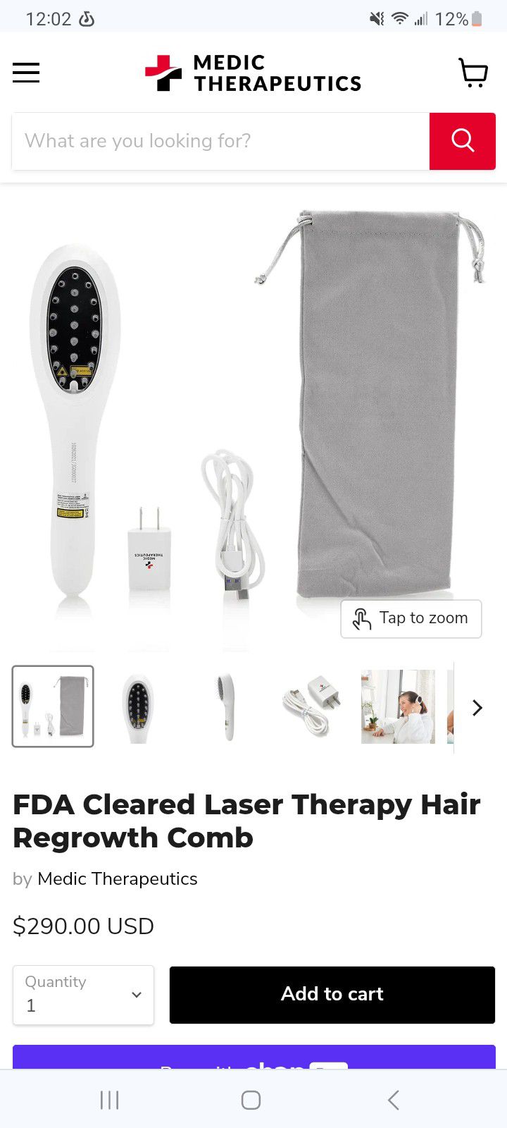 FDA CLEARED LASER THERAPY REGROWTH COMB