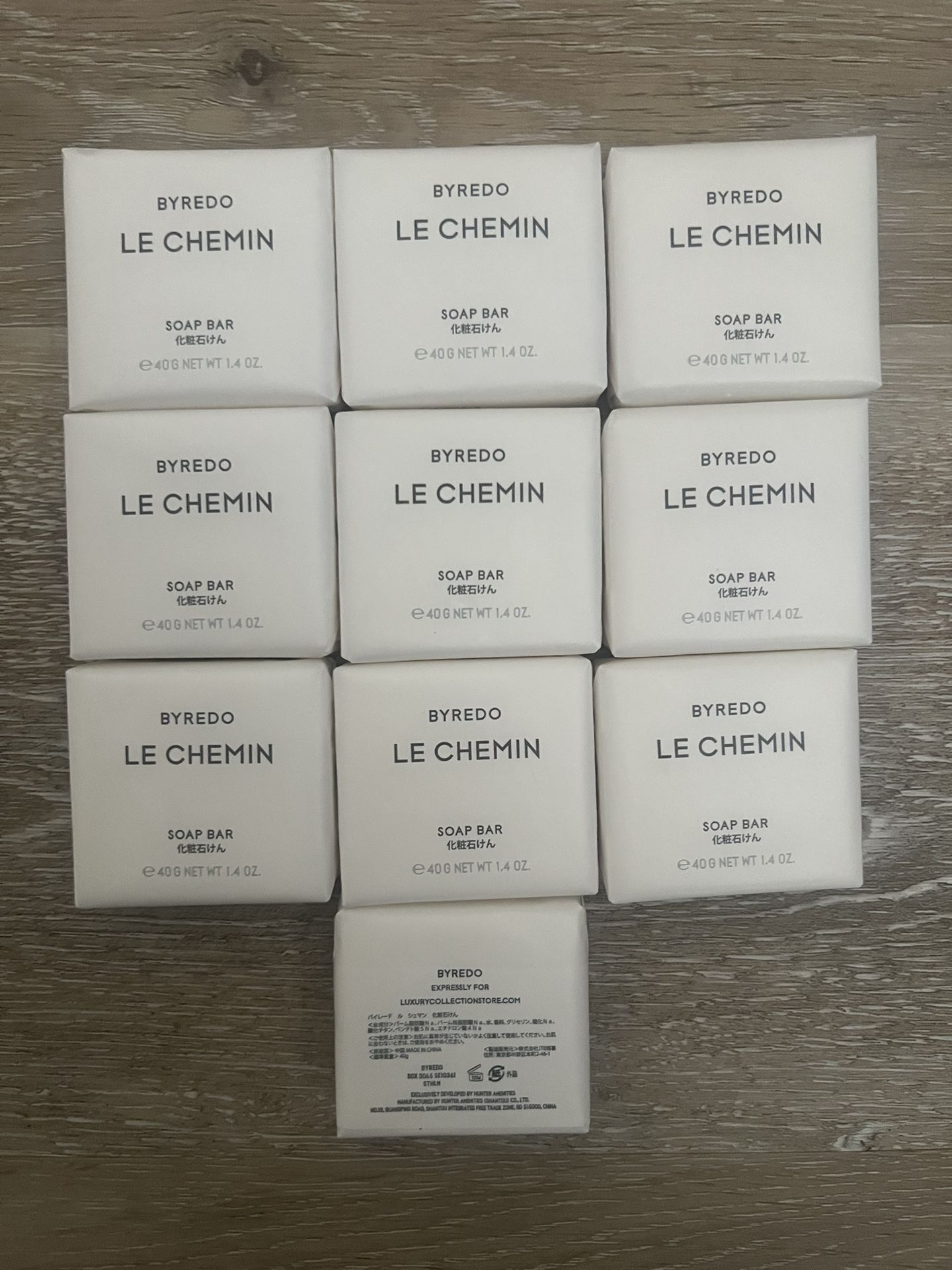 byredo le chemin 10 soap bars