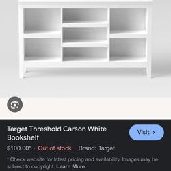 Target Threshold White Bookcase