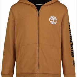 TIMBERLAND Big Boys Solid Sherpa Lined Zip Hoodie Boys M/M
