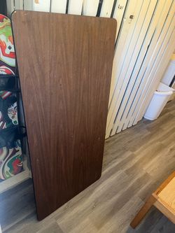 Wooden folding table