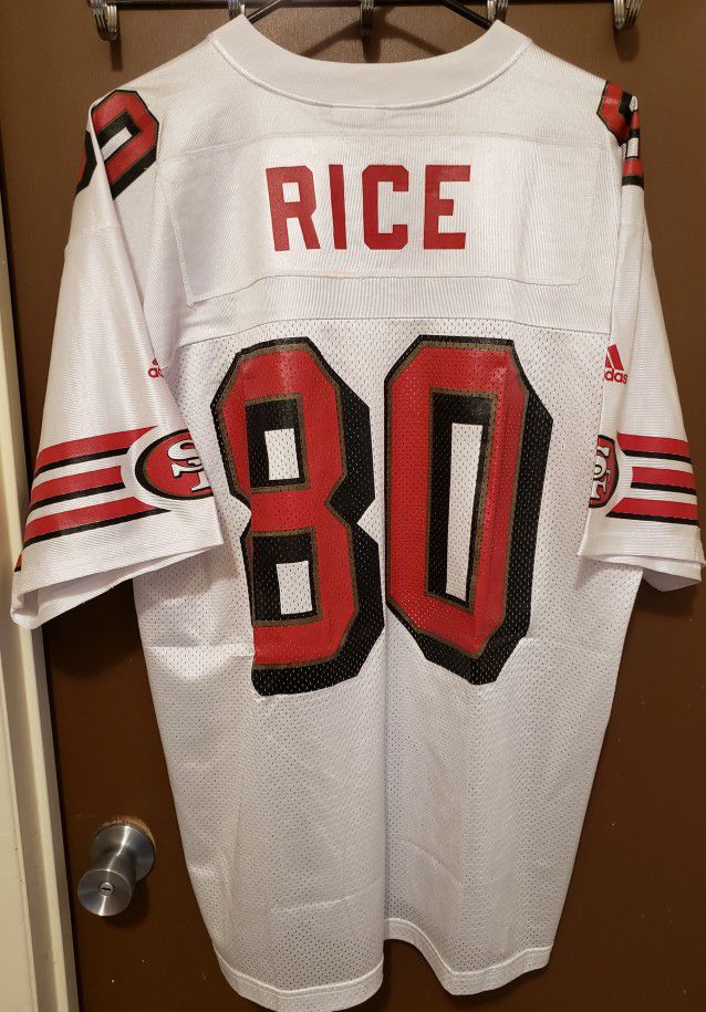 NFL San Francisco 49ers Jerry Ric#80 Jersey Brand Addias Size XL X-Large