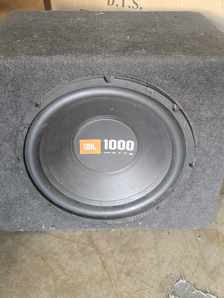 JBL 12 Inch 1000 W Subwoofer In Box