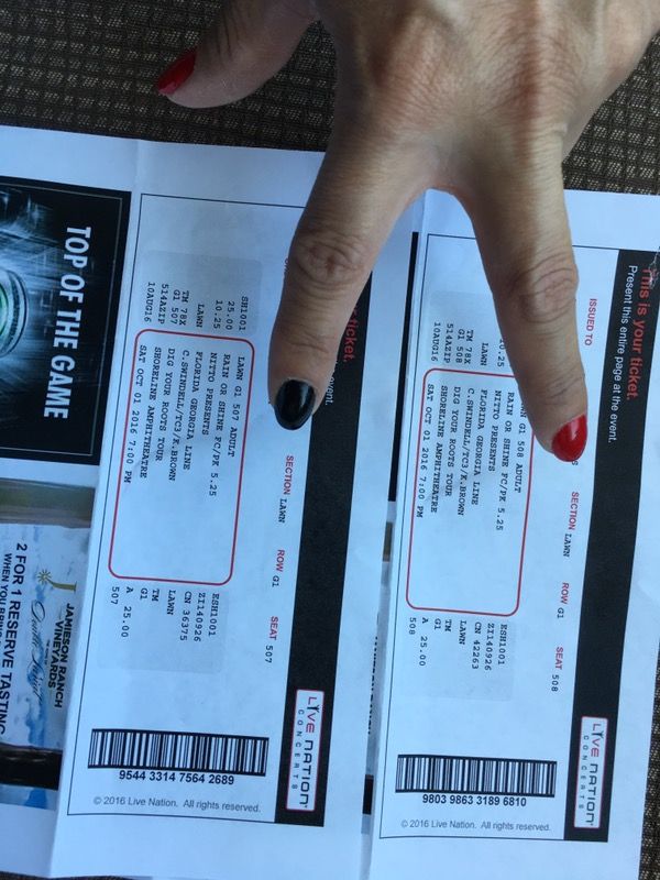 2 tickets for Florida Georgia line $30/ea