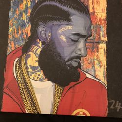 Nipsey Hussle Illustration Poster
