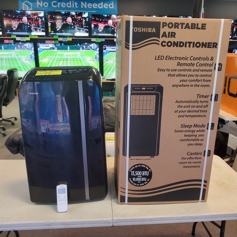 TOSHIBA PORTABLE AC WITH 13.5K BTU 450 SQ FT IN STOCK COMPLETE ALL ACCESSORIES IN BOX WITH WARR- TAX ALREADY INCLUDED IN THE PRICE OTD - PAYMENT PLANS